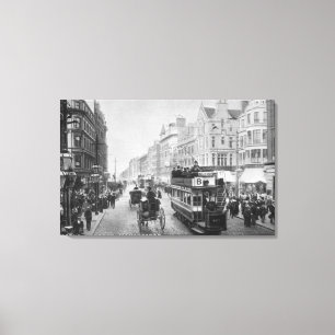 Lienzo Calle de mercado, Manchester, c.1910