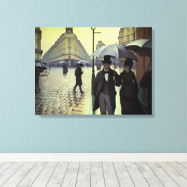 Lienzo Calle de París en día lluvioso de Gustave Caillebo