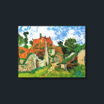 Lienzo Calle del pueblo en Auvers, Vincent van Gogh<br><div class="desc">Calle del pueblo en Auvers,  Vincent van Gogh.</div>