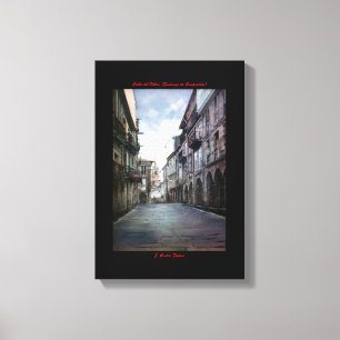 Lienzo Calle del Villar (Santiago de Compostela)