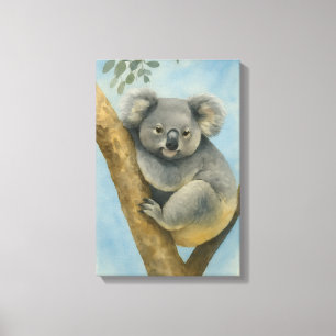 Lienzo Calle Koala - Vida silvestre acuarela