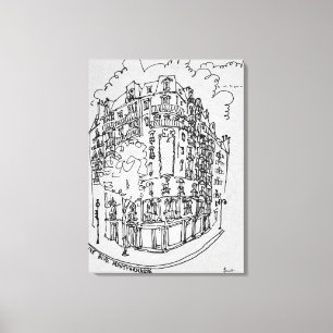 Lienzo Calle Montparnasse Boulevard   París, Francia