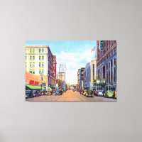 Calle principal Akron Ohio 1940