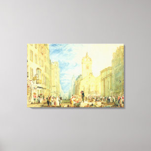Lienzo Calle principal, Edimburgo, c.1818 (w/c, pluma,
