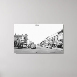 Lienzo Calle principal en Walla Walla, fotografía de WA