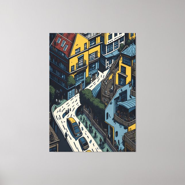 Lienzo Calle San Francisco (Anverso)