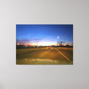 Lienzo Calle Sunset