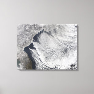 Lienzo Calles nubladas se forman sobre el mar de Japón