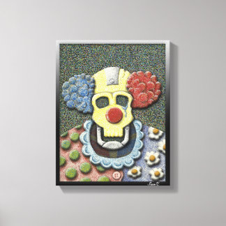 Lienzo Callous the Crying Clown-Color Pointillism/Gouache