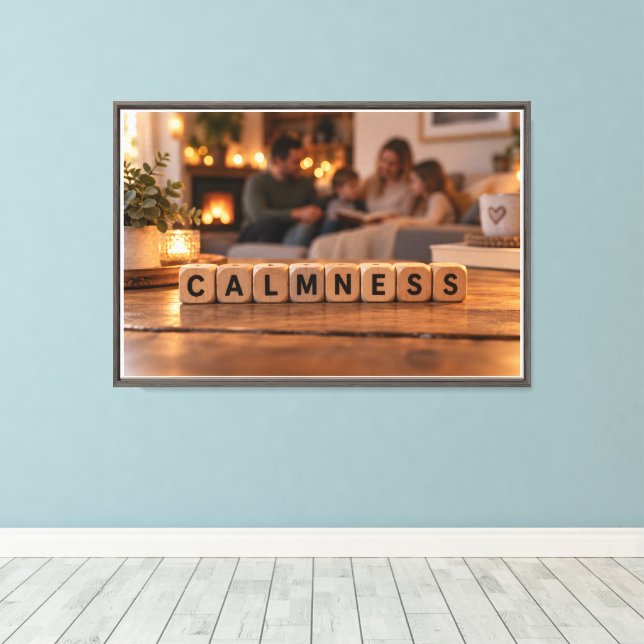 Lienzo Calma (Insitu (piso de madera))
