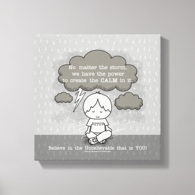 Lienzo Calma en la tormenta (Anverso)