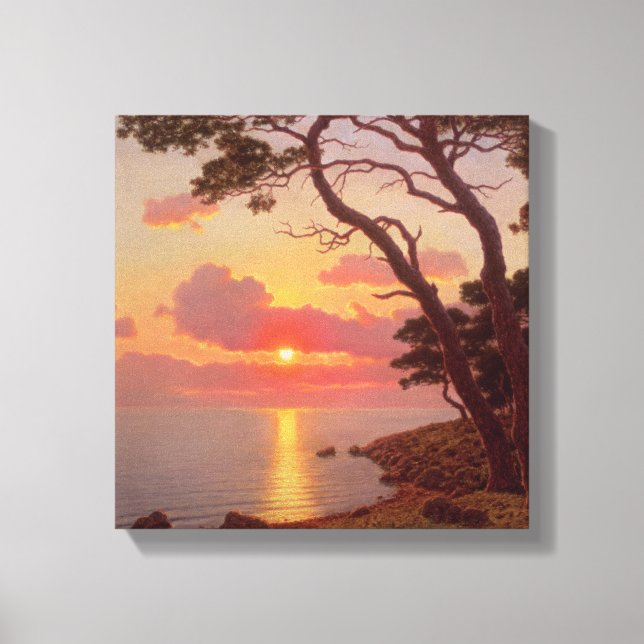 Lienzo Calme de Soir, Costa Azul (Anverso)