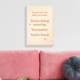 Lienzo Calming Self Motivater - Heartwarming Canvas Print