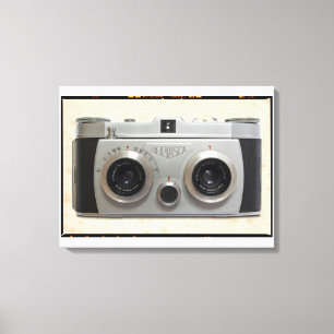 Lienzo Cámara clásica 3D