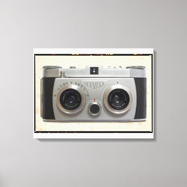 Lienzo Cámara clásica 3D (Anverso)