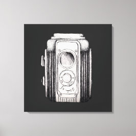 Lienzo Cámara de vídeo negra sin texto