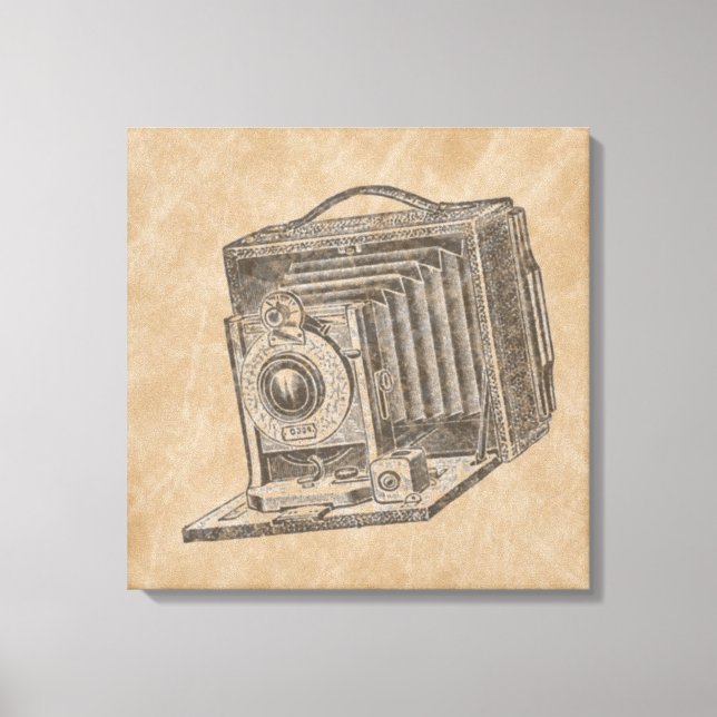 Lienzo Cámara de vintage (Anverso)