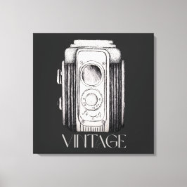 Lienzo Cámara Vintage Black