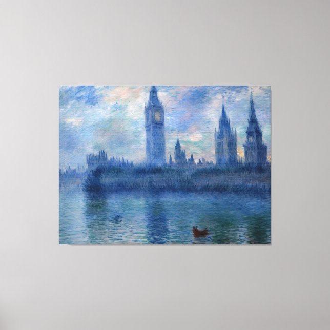 Lienzo Cámaras del Parlamento, Londres (1900-1901) (Anverso)