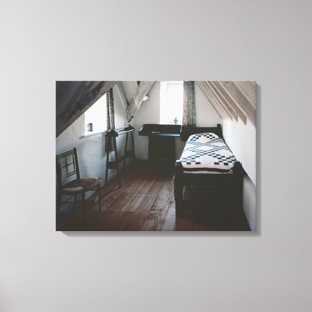 Lienzo Camas, toallero diseñado por Ford Madox Brown (Anverso)