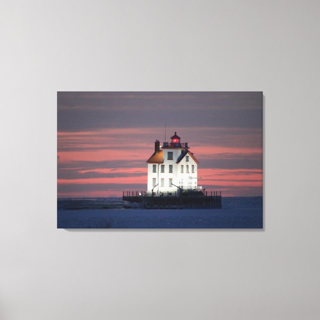 Lienzo Cambio de luz al atardecer (Anverso)