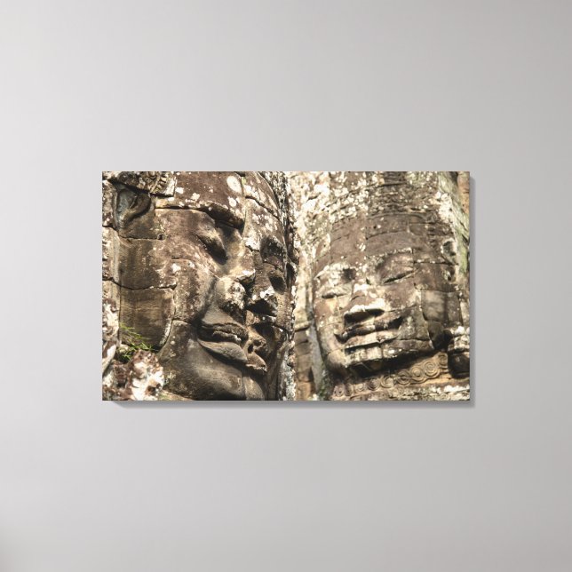 Lienzo Camboya, Angkor Wat. Angkor Thom, Bayon (Anverso)