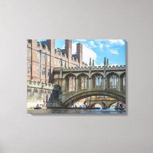Lienzo Cambridge Bridge of Sighs view canvas print