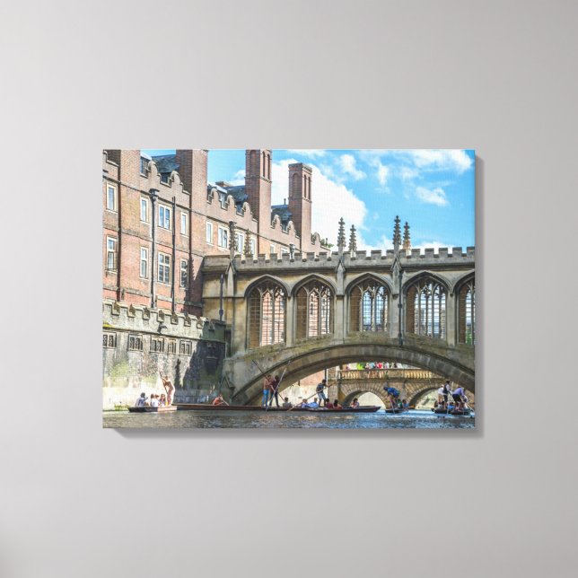 Lienzo Cambridge Bridge of Sighs view canvas print (Anverso)