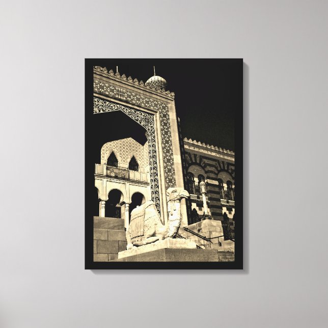 Lienzo Camello en reposo (Anverso)