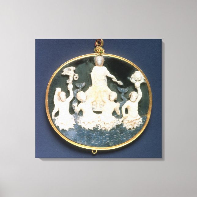 Lienzo Cameo conmemorando la victoria naval de (Anverso)