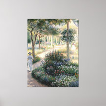 Camille Monet en el jardín de Argenteuil