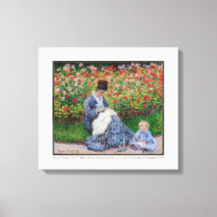 Lienzo Camille Monet y un niño Bella Artes 1875