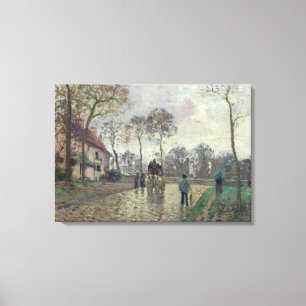 Lienzo Camille Pissarro   El entrenador de Louveciennes, 