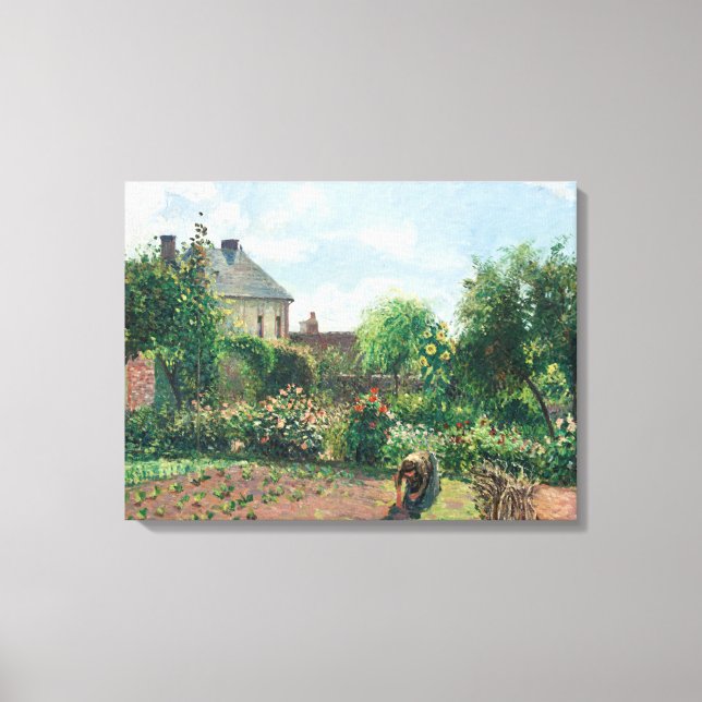 Lienzo Camille Pissarro El jardín del artista en Eragny (Anverso)