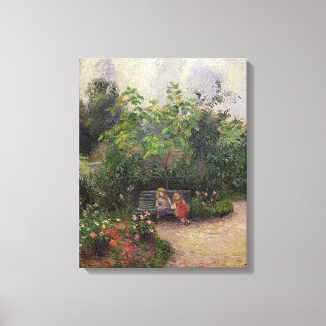 Lienzo Camille Pissarro | Jardín de la ermita (Anverso)