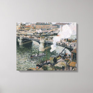 Lienzo Camille Pissarro Pont Boieldieu en la pintura de R