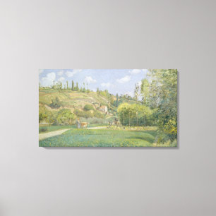 Lienzo Camille Pissarro Un pastor en Valhermeil, Auvers