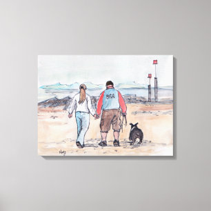 Lienzo Caminando el perro - 04