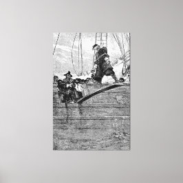 Lienzo Caminando por la plancha