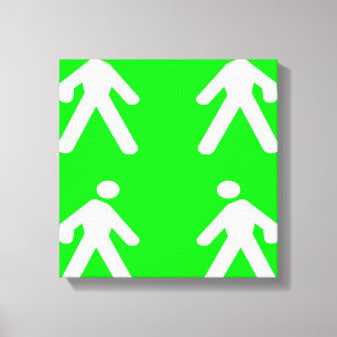 Lienzo Caminar por el verde