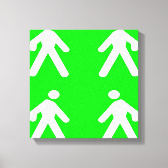 Lienzo Caminar por el verde (Anverso)