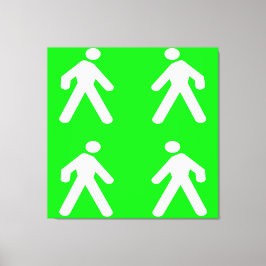 Lienzo Caminar por el verde