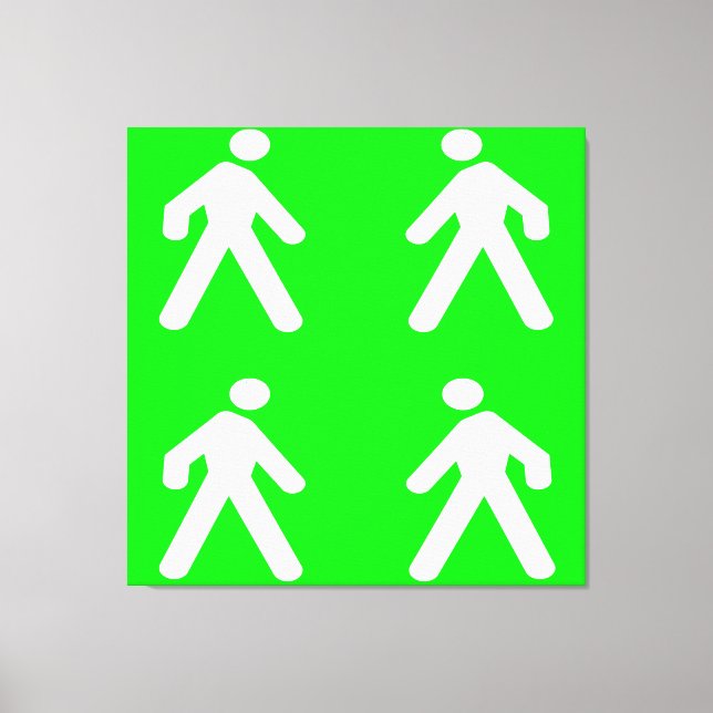 Lienzo Caminar por el verde (Anverso)