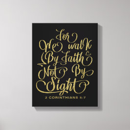 Lienzo Caminata de oro por Faith Bible Verse
