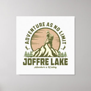 Lienzo Caminata Retro Joffre Lake
