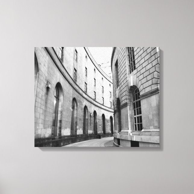 Lienzo Caminatas de la biblioteca, Manchester (Anverso)