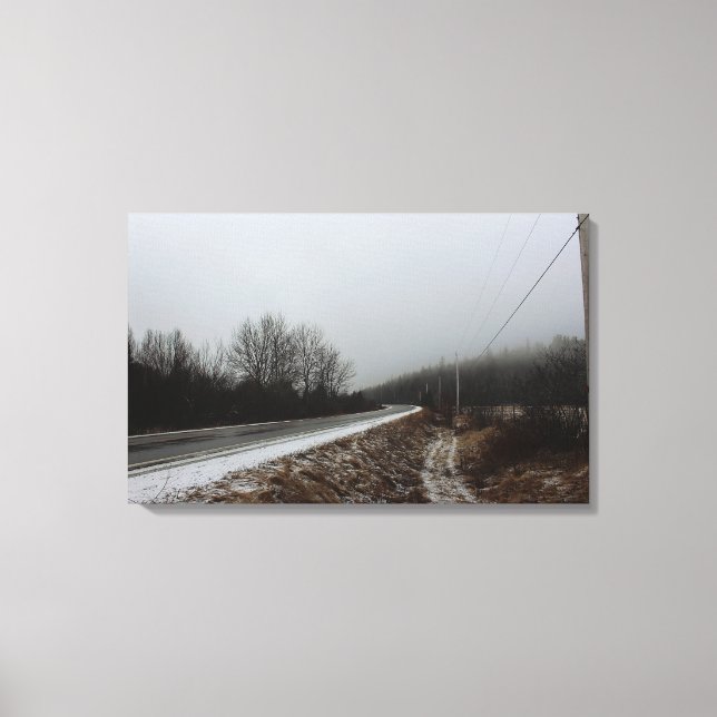 Lienzo Camino al abismo (Anverso)