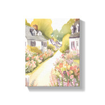 Camino de Flores Silvestres | Acuarela de Pueblo C