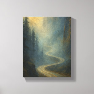 Lienzo Camino de Montaña Polvorienta - Paisaje natural