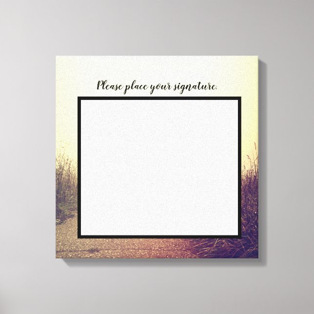 Lienzo Camino de senda de senda de senderismo de 20"x20"  (Anverso)